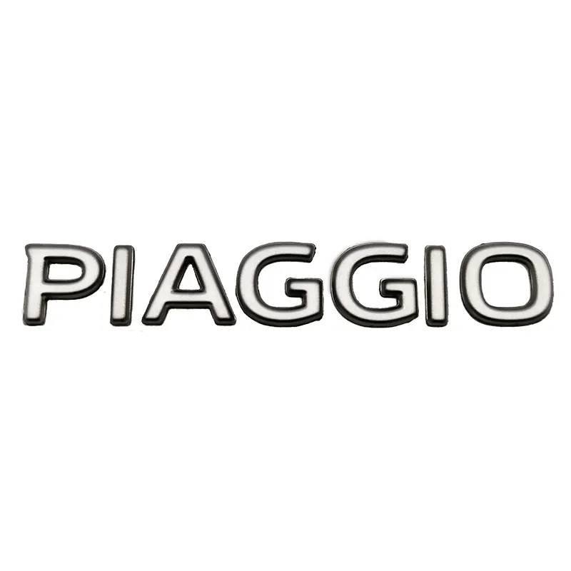 3D Aufkleber Wort 'Piaggio' Heckscheibe / Hintern - Zip 2T / Zip