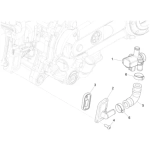51. Piaggio Zip 50 IGET 4T 3V Euro5 - 45 km/h - 2021-2023 - LBMCD2100 - Teile SAS Ventil - Schwungradabdeckung
