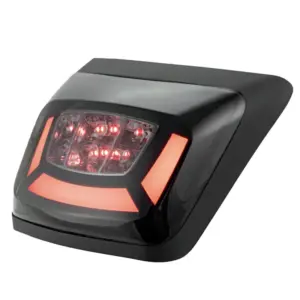 Zelioni LED-Rücklicht - Vespa GTS / GTV - Modelle ab 2023 - Rauch / Schwarz - Rot / Chrom