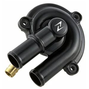 Zelioni Wasserpumpendeckel - Vespa GTS - Piaggio MP3 / Carnaby etc. - 125cc ~ 300cc - 877528 - Schwarz / Chrom