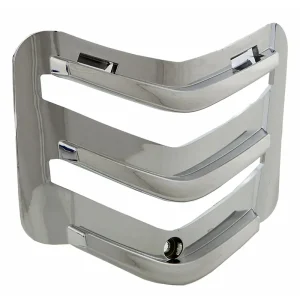 Original Zierleisten Kühlergrill Horn - Vespa GTS Modelle ab 2014 - Chrom/Schwarz/Rot - 1B000954