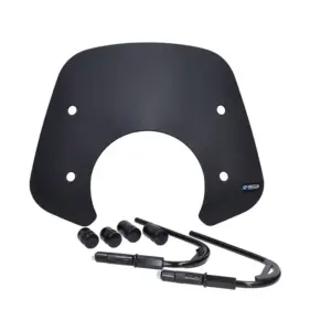 Niedriges Windschild - Vespa GTS 250 / 300 - Neue Modelle nach 2024 - Mattschwarz