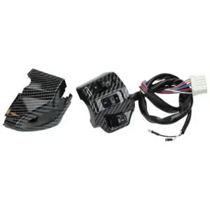 Lenkradschalter mit Kabelbaum - Vespa Sprint / Primavera - Links - Carbon